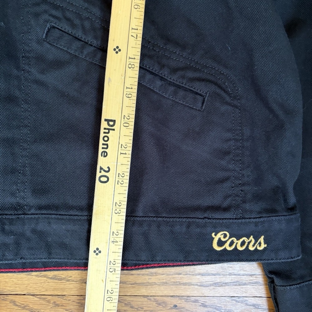 Wrangler Coors Original Biker Chainstitch Denim Jacket XL Mens Black NEW - Picture 6 of 6